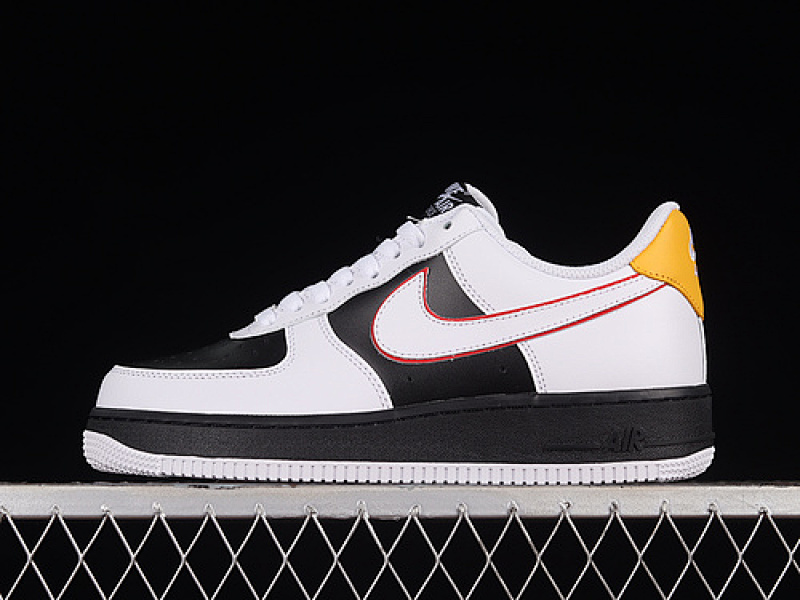 Nike Nike AIR FORCE 1 07 LOW WHITE/BLACK/YELLOW · KN2696-024, photo 1