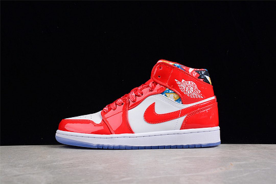Jordan [DC7294-600]-[AIR JORDAN 1 MID SE BARCELONA SWEATER CHILE RED/WHITE/POLLEN]-[UNISEX:36-46], photo 1