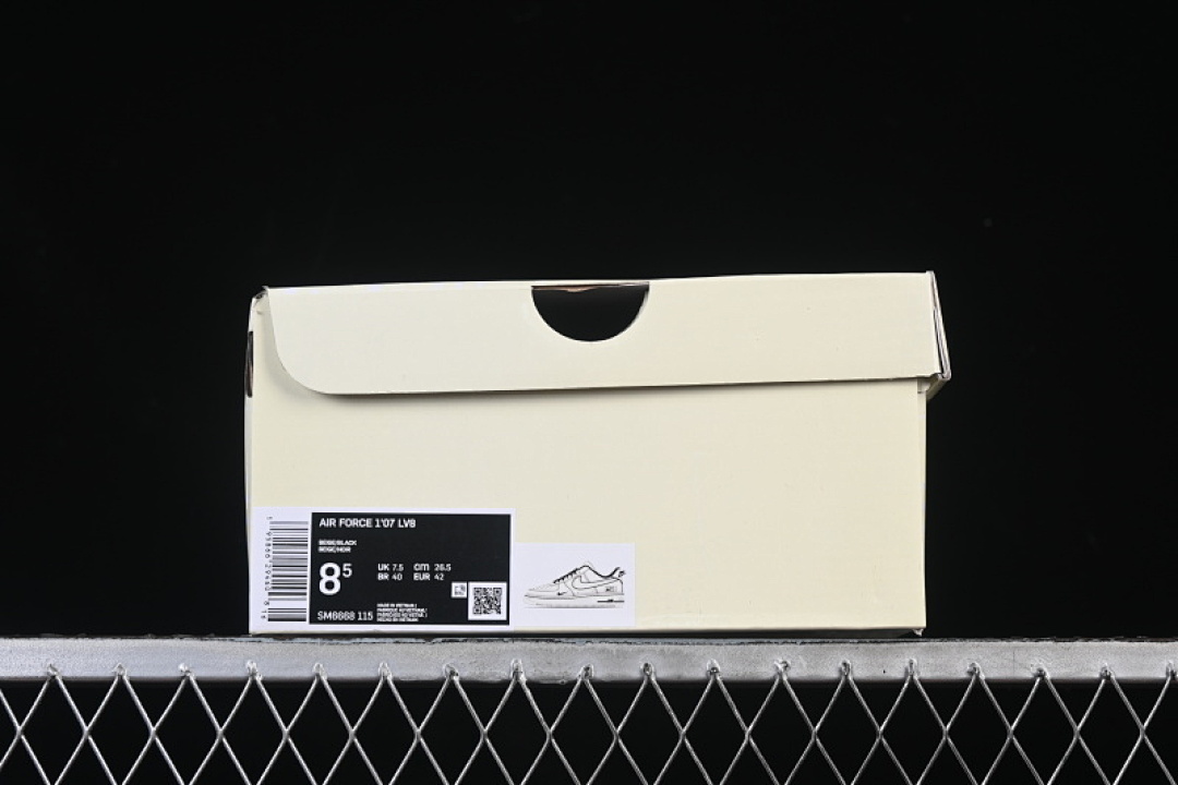 Nike [SM6668-115]-[AIR FORCE 1 07 LOW CASUAL SNEAKERS BLACK/WHITE]-[WOMAN:36-39]-[MAN:40-45] - Image 11
