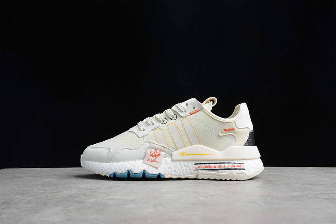 NITE JOGGER 2021 BOOST SHOES BEIGE/BLACK/BLUE · GZ3045, photo 1
