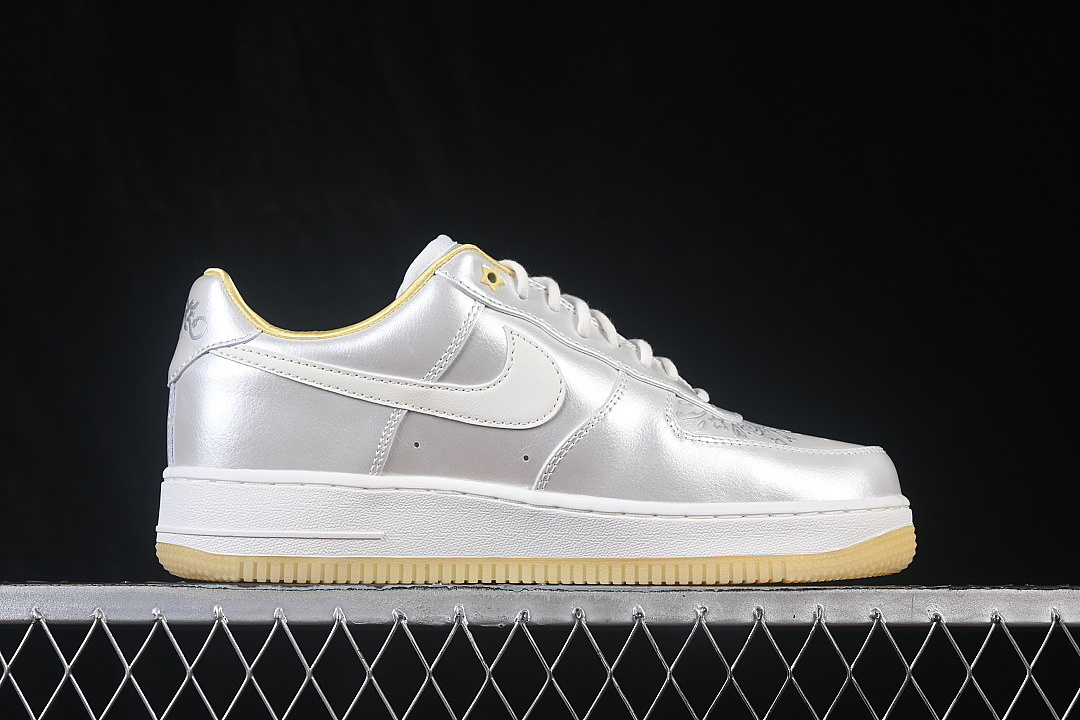 Nike [IR8218-118]-[AIR FORCE 1 07 LOW CASUAL SNEAKERS SILVER/SILVER]-[WOMAN:35.5-39]-[MAN:40-45] - Image 16