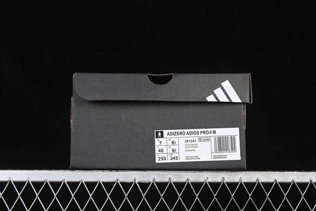 Adidas [JR1241]-[ADIZERO ADIOS 4 M WHITE/ORANGE/GREEN]-[WOMAN:36-39]-[MAN:40-45] - Image 3