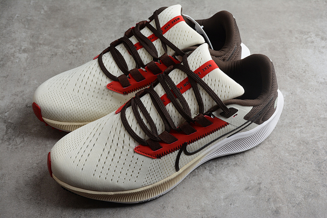 Nike [DJ0815-100]-[AIR ZOOM PEGASUS 38 X NFL CLEVELAND BROWNS/LIGHT BROWN/RED]-[UNSIEX:36-45] - Image 8