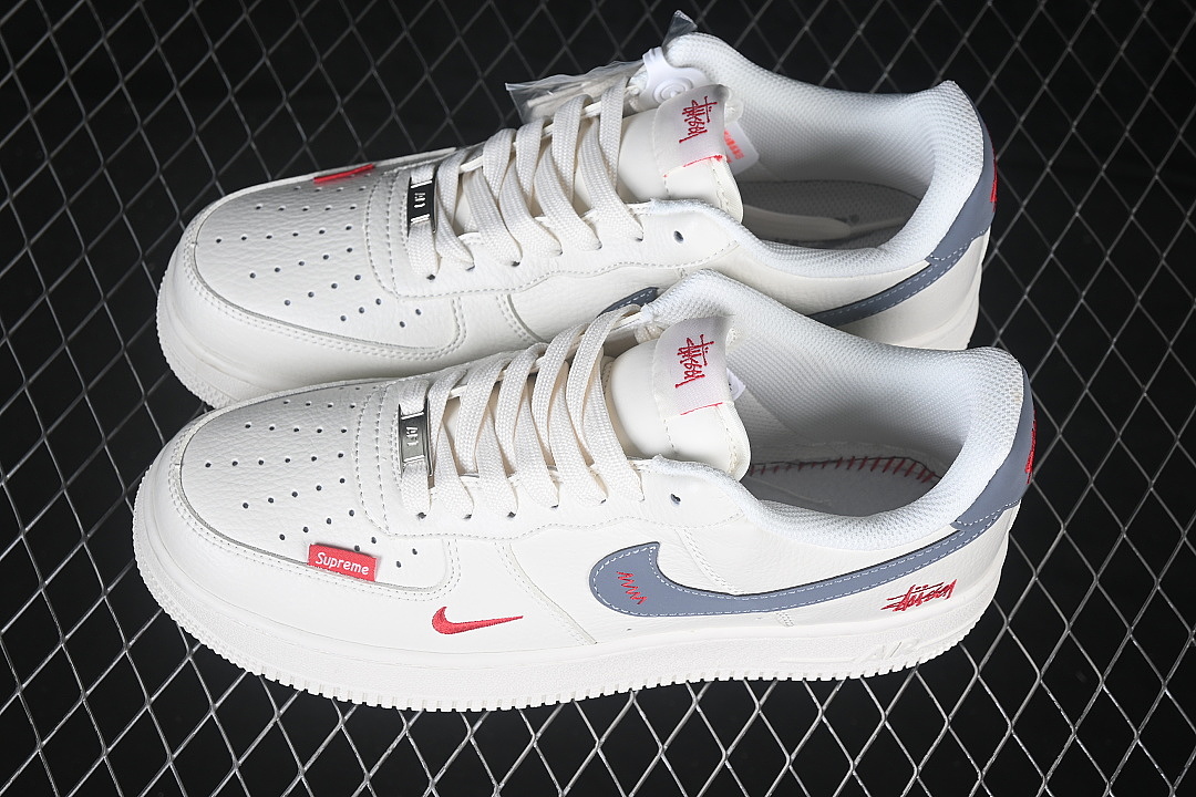 Nike [MM3399-836]-[AIR FORCE 1 07 LOW CASUAL SNEAKERS GREY/WHITE]-[WOMAN:36-39]-[MAN:40-45] - Image 10