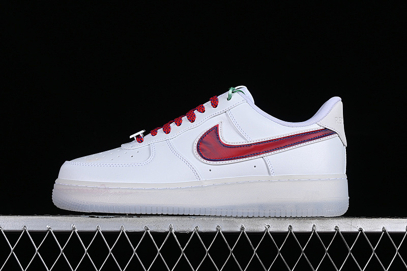 Nike Nike OFF WHITE X AIR FORCE 1 07 LOW THE TEN WHITE/RED · BQ8448-100, photo 1
