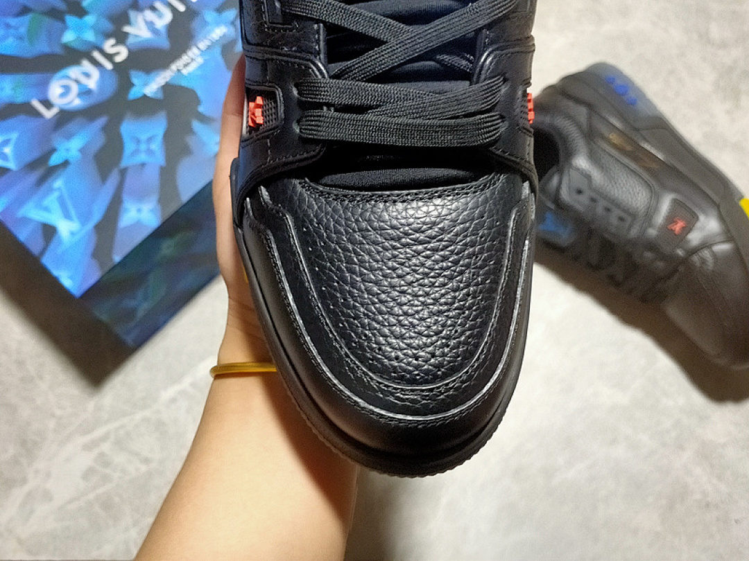 Louis Vuitton [L*V 2021 TRAINER SNEAKERS BLACK/YELLOW/BLUE]-[MAN:38-45] - Image 8