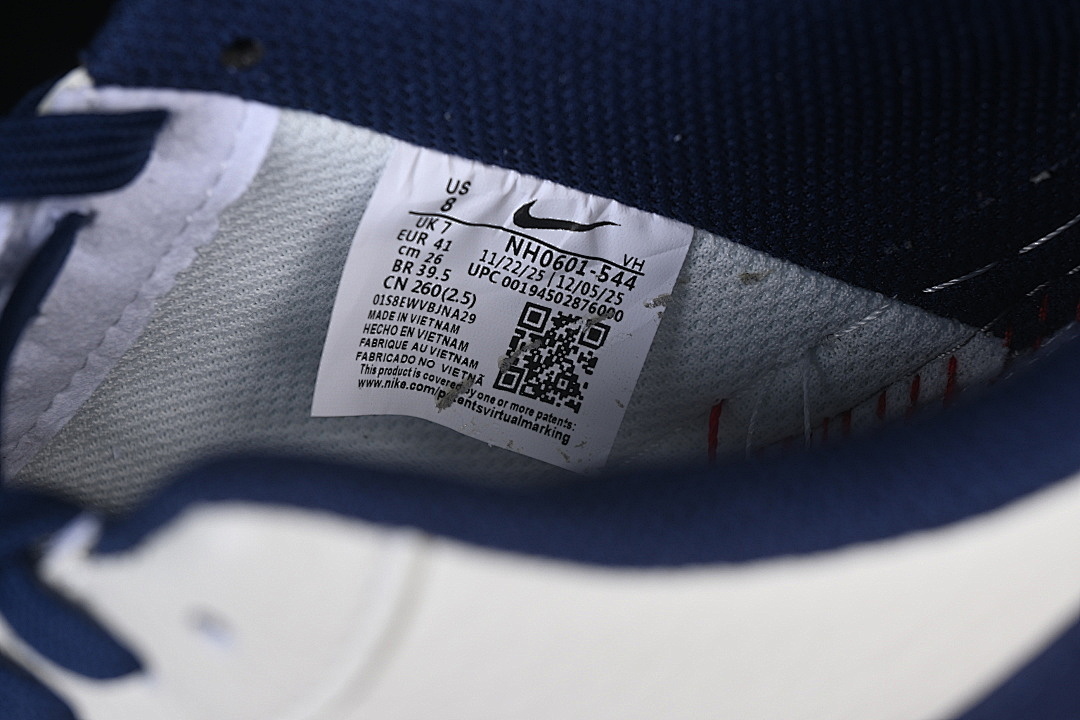 Nike [NH0601-544]-[AIR FORCE 1 07 LOW WHITE/NAVY BLUE/RED]-[WOMAN:36-39]-[MAN:40-45] - Image 6