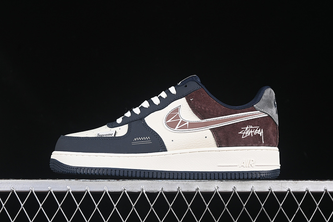 Nike [KK1988-061]-[AIR FORCE 1 07 LOW WHITE/GREY/BLUE/RED]-[WOMAN:36-39]-[MAN:40-45] - Image 2