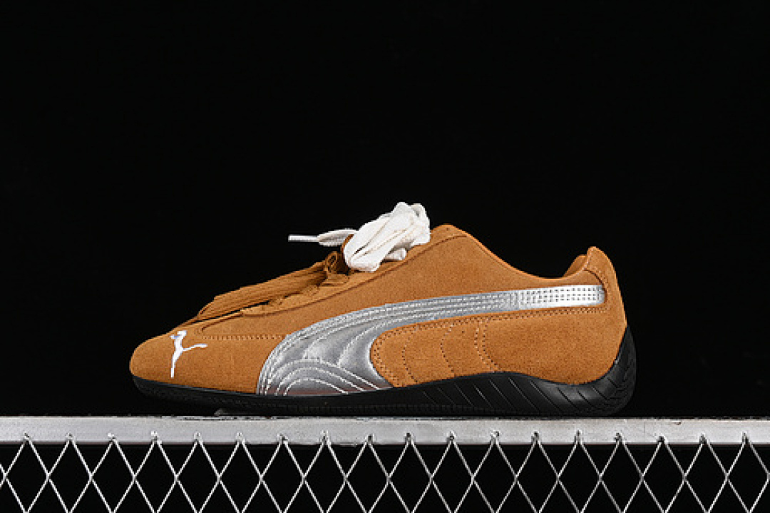 Puma [397397-01]-[THE OPEN PRODUCT X PUMA SPEEDCAT BROWN/WHITE/SILVER]-[WOMAN:35.5-39]-[MAN:40-45], photo 1