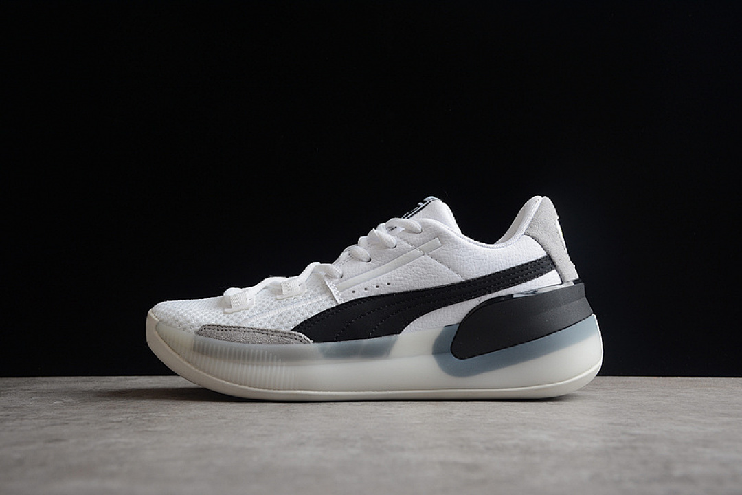 Puma Puma CLYDE HARDWOOD WHITE/WHITE/BLACK · 193663-01, photo 1