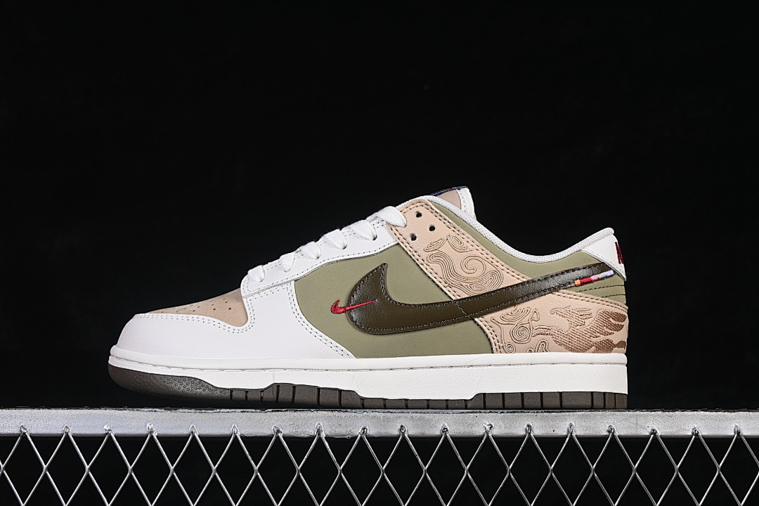 Unbranded [IQ1118-220]-[DUNK LOW LINEN/PHANTOM/NEUTRAL OLIVE/DARK HAZEL]-[WOMAN:36-39]-[MAN:40-46], photo 1