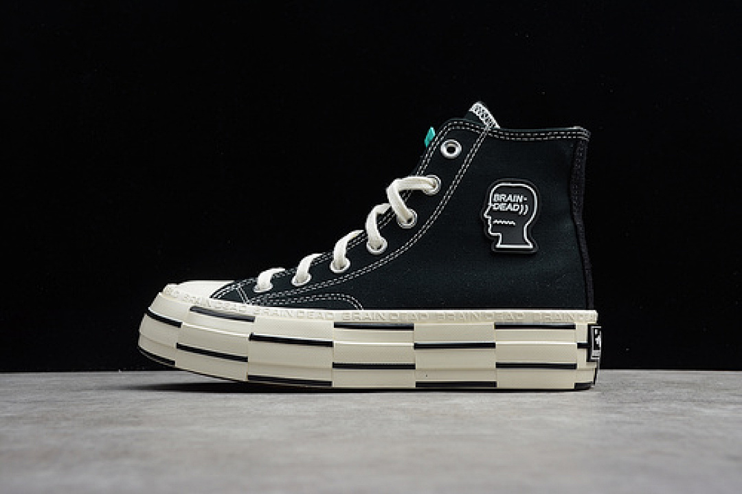 Brain Dead [170549C]-[CHUCK TAYLOR ALL-STAR 70S HIGH BRAIN DEAD BLACK/EGRET-BLACK]-[UNISEX:35-44], photo 1