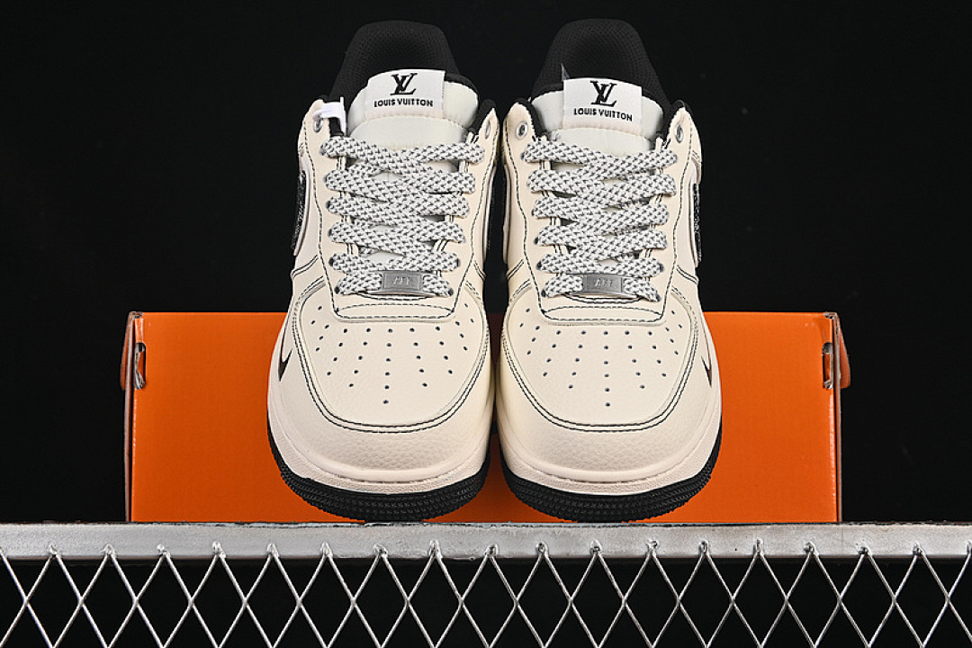 Nike [YX5066-347]-[AIR FORCE 1 07 LOW LV WHITE/GREY/BLACK]-[WOMAN:36-39]-[MAN:40-45] - Image 11