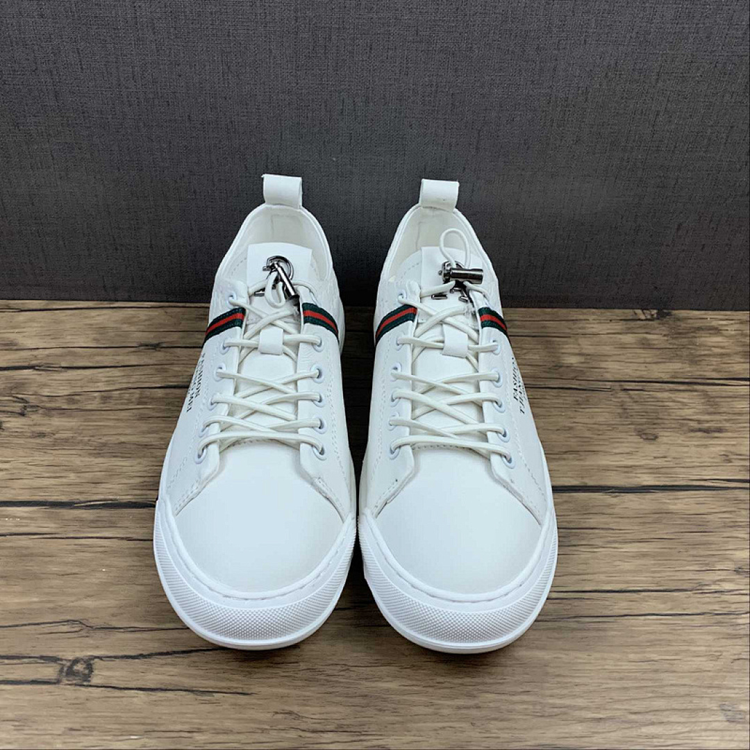 Gucci [GU*CCI ACE EMBROIDERED LOW-TOP SNEAKER WHITE/WHITE/GREEN-BLACK]-[MAN:38-44] - Image 11