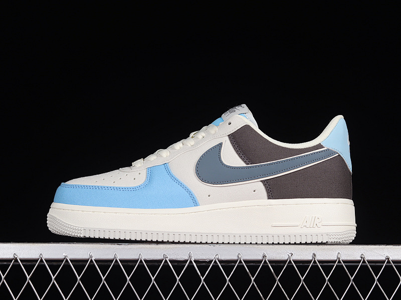 Nike Nike AIR FORCE 1 LOW 07 DENIM BLUE/BLACK/WHITE · DG2296-024, photo 1