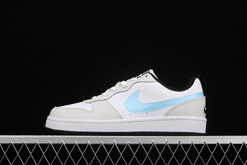 COURT BOROUGH LOW 2 GS WHITE/LIGHT GREY/LIGHT BLUE · CW1624-100, photo 1