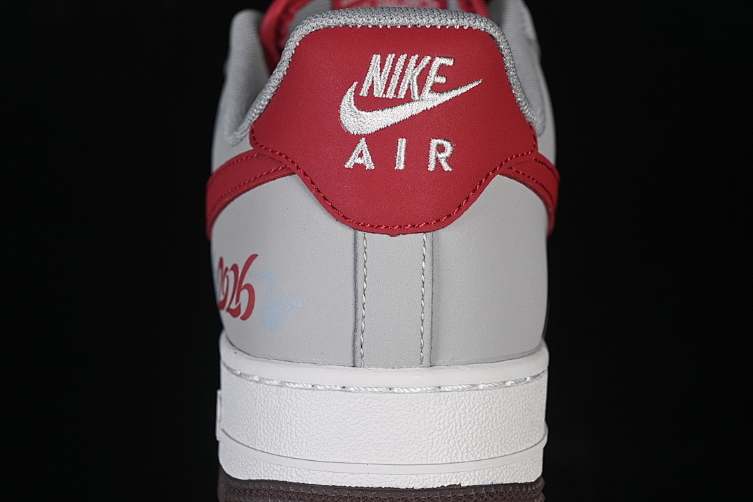 Nike [HT5088-621]-[AIR FORCE 1 07 LOW GREY/WHITE/RED]-[WOMAN:36-39]-[MAN:40-45] - Image 7