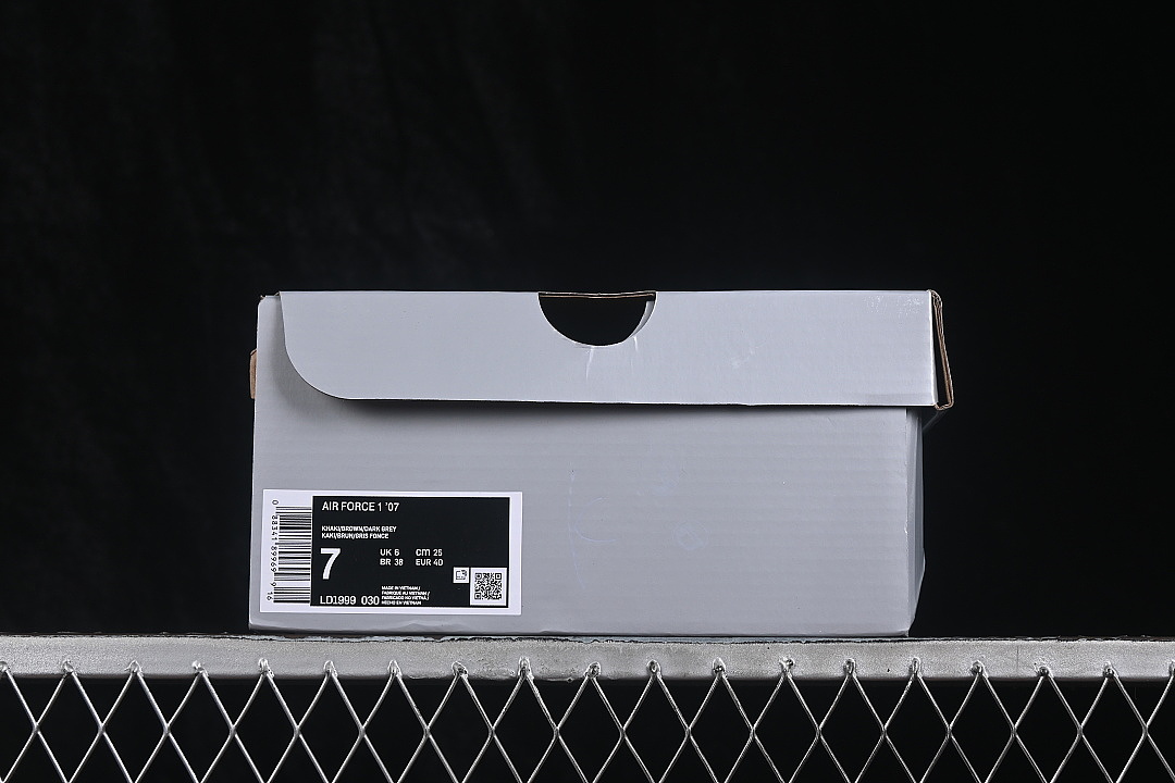 Nike [LD1999-030]-[AIR FORCE 1 07 LOW CASUAL SNEAKERS NAVY BLUE/BROWN]-[WOMAN:36-39]-[MAN:40-45] - Image 11