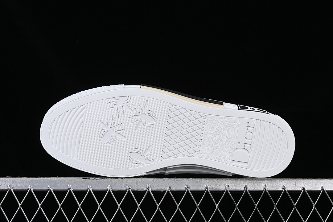Dior [B23 OBLIQUE TOP SNEAKERS MID CASUAL SHOES WHITE/NAVY BLUE/BEIGE]-[WOMAN:39]-[MAN:40-46] - Image 14