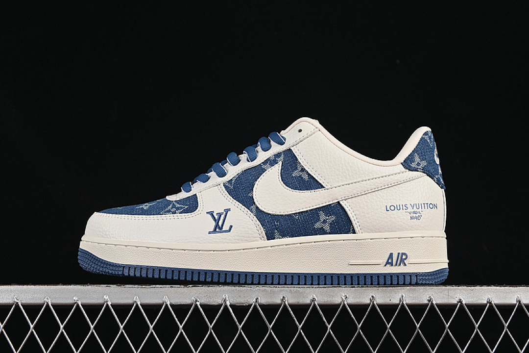 Nike [SC9207-536]-[AIR FORCE 1 07 LOW LV WHITE/BLUE]-[WOMAN:36-39]-[MAN:40-45] - Image 2