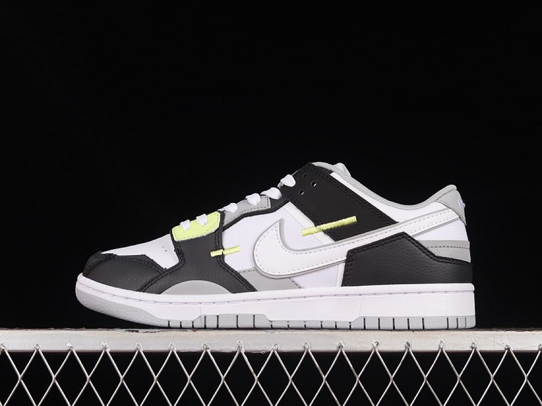 Unbranded [DC9723-001]-[DUNK SCRAP BLACK/WHITE/WOLF GREY/LIGHT LEMON TWIST]-[WOMAN:36-39]-[MAN:40-47.5], photo 1