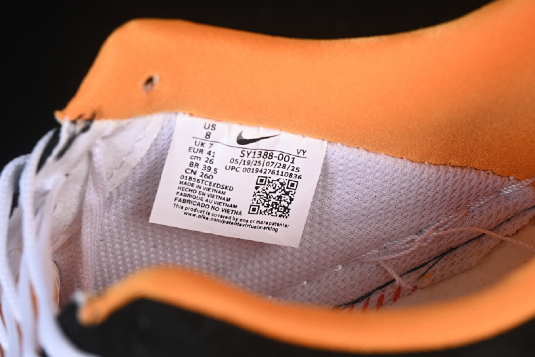 Nike [SY1388-001]-[AIR FORCE 1 07 LOW BLACK/ORANGE/WHITE]-[WOMAN:36-39]-[MAN:40-45] - Image 6