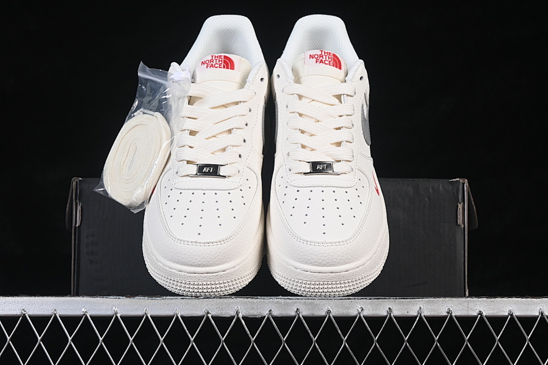 Nike [MM3399-802]-[AIR FORCE 1 07 LOW WHITE/GREY/RED]-[WOMAN:36-39]-[MAN:40-45] - Image 13