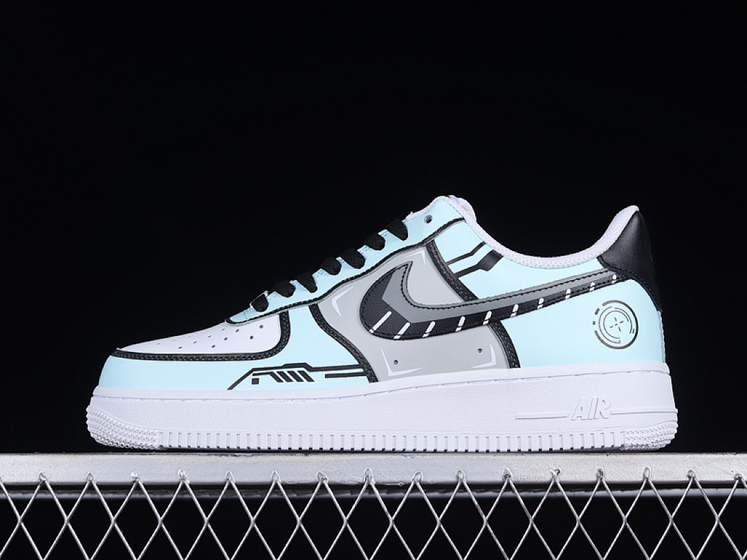 Nike [NY7569-123]-[AIR FORCE 1 LOW 07 LIGHT BLUE/WHITE/BLACK]-[WOMAN:36-39]-[MAN:40-45], photo 1