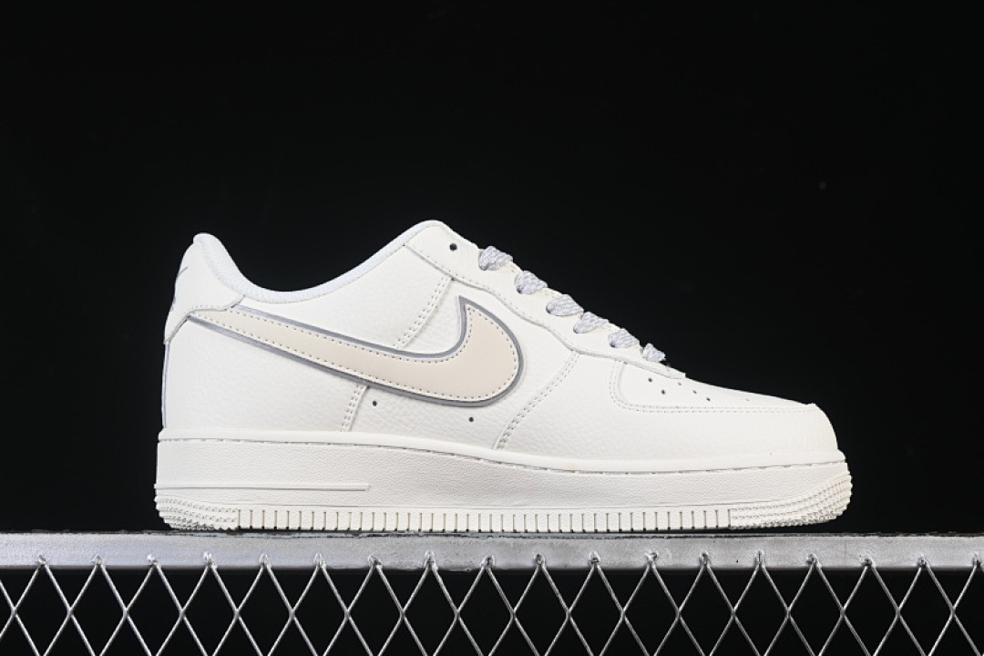Nike [CS5288-043]-[AIR FORCE 1 07 LOW CASUAL SNEAKERS WHITE/BEIGE]-[WOMAN:36-39]-[MAN:40-45] - Image 15