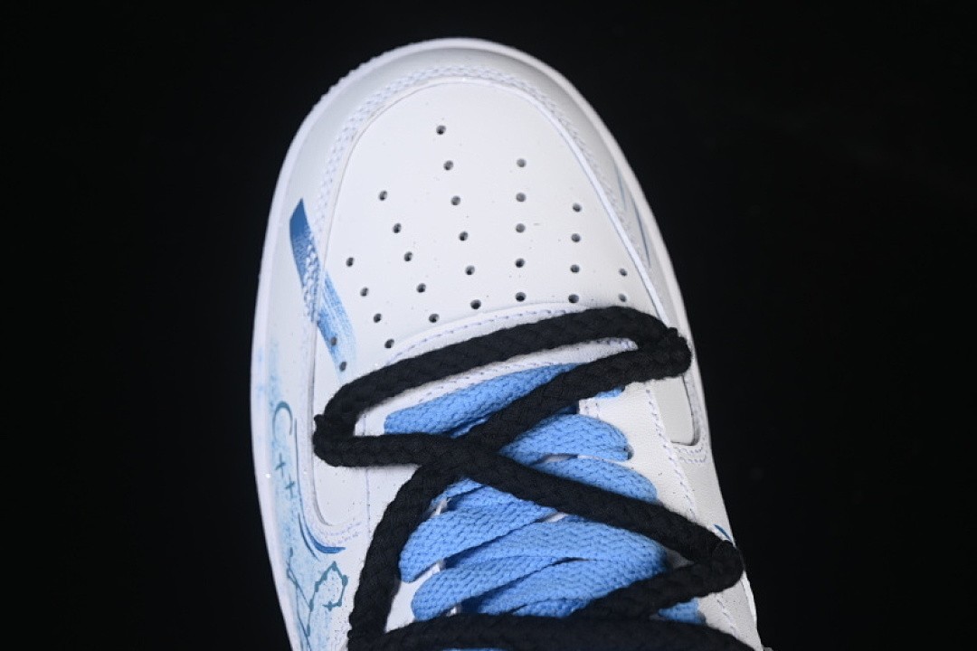 Nike [219-320]-[AIR FORCE 1 07 LOW PISCES BLACK/BLUE/WHITE]-[WOMAN:36-39]-[MAN:40-45] - Image 10