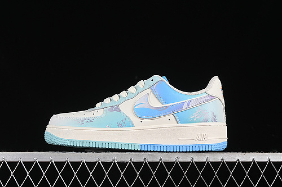 Nike [DB3301-303]-[AIR FORCE 1 07 LOW CRYSTAL DRAGON PALACE WHITE/BLUE]-[WOMAN:36-39]-[MAN:40-45], photo 1
