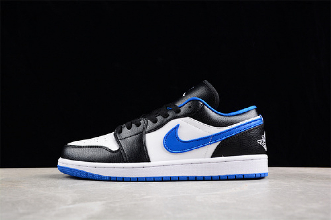 Jordan [553558-007]-[AIR JORDAN 1 LOW WHITE/BLACK/BLUE]-[WOMAN:36-39]-[MAN:40-46], photo 1