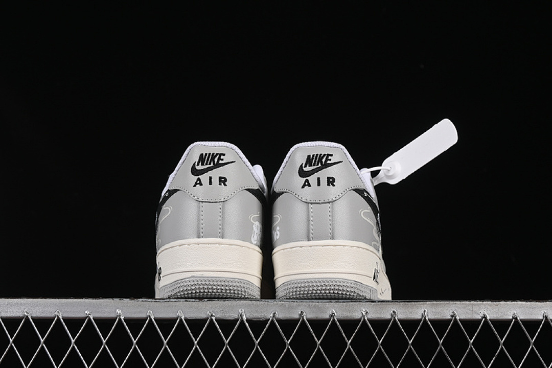 Nike [DO7471-991]-[AIR FORCE 1 07 LOW QUIT SMOKING WHITE/GREY/BLACK]-[WOMAN:36-39]-[MAN:40-45] - Image 14