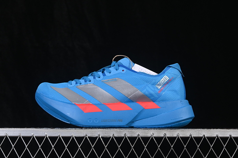 Adidas Adidas ADIZERO ADIOS PRO 4 SOLAR BLUE/SILVER METALLIC/LUCID RED · JR4796, photo 1