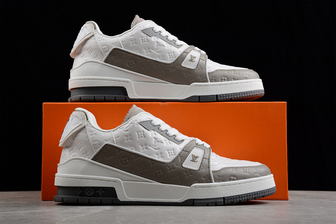 Louis Vuitton [L*V TRAINER LOW SNEAKER WHITE/WHITE/GREY]-[WOMAN:35-39]-[MAN:40-45] - Image 17