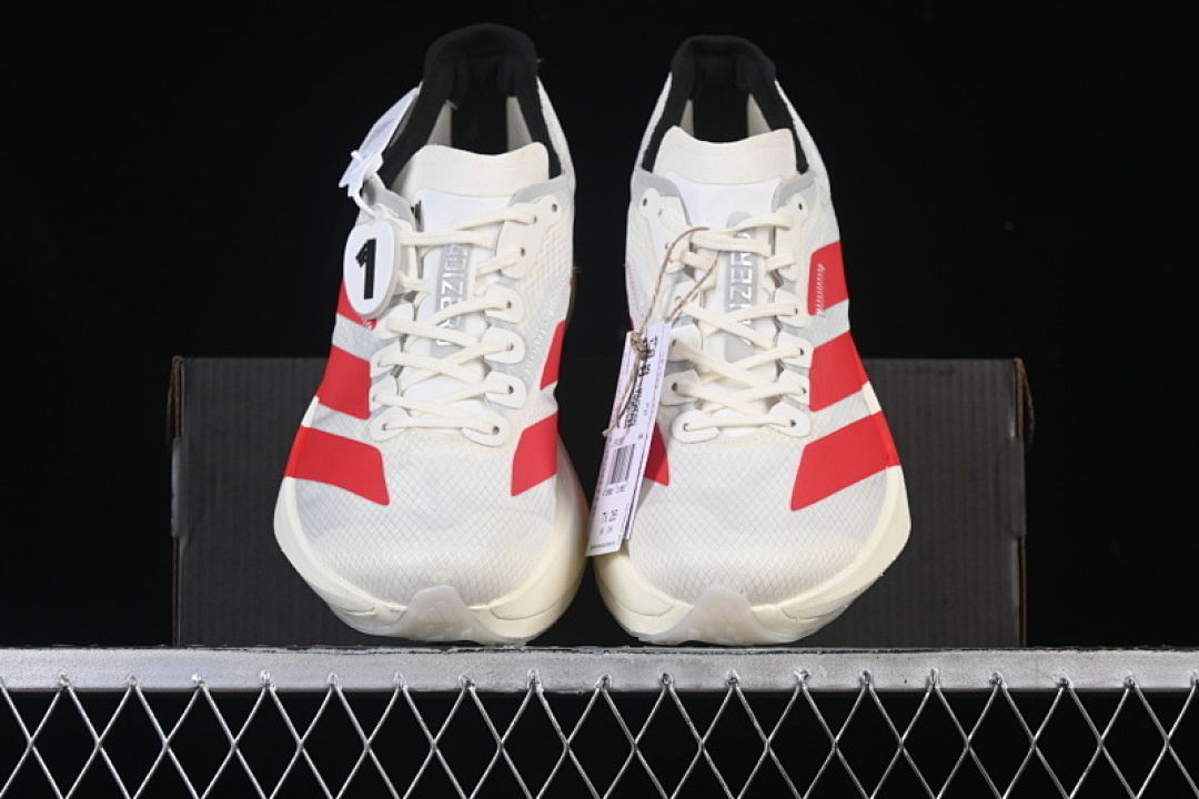 Adidas [JR6363]-[ADIZERO ADIOS PRO 4 OFF WHITE/BETTER SCARLET/CORE BLACK]-[WOMAN:36-39]-[MAN:40-46] - Image 13