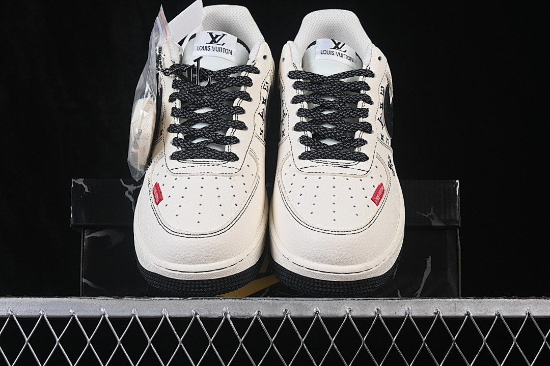 Nike [DD1982-345]-[AIR FORCE 1 07 LOW CASUAL SNEAKERS WHITE/BLACK/WHITE]-[WOMAN:36-39.5]-[MAN:40-45] - Image 13