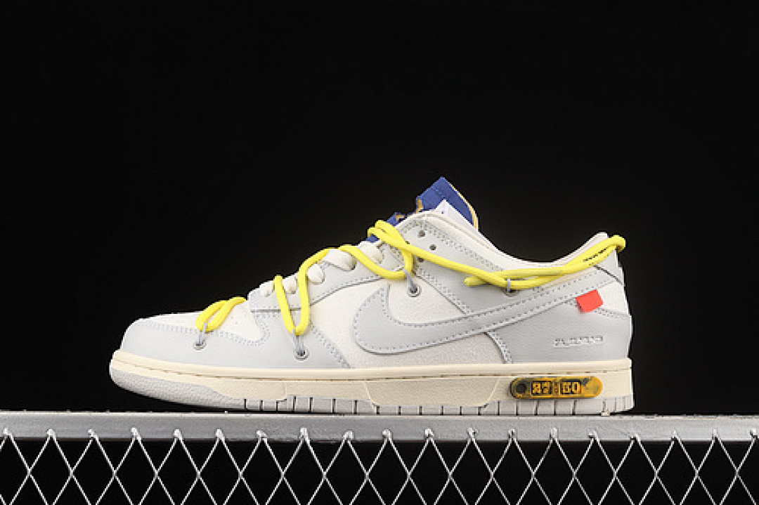 Unbranded [DM1602-120]-[OW X SB DUNK LOW DEAR SUMMER LOT 27 OF 50 SAIL/NEUTRAL /YELLOW]-[UNISEX:36-45], photo 1
