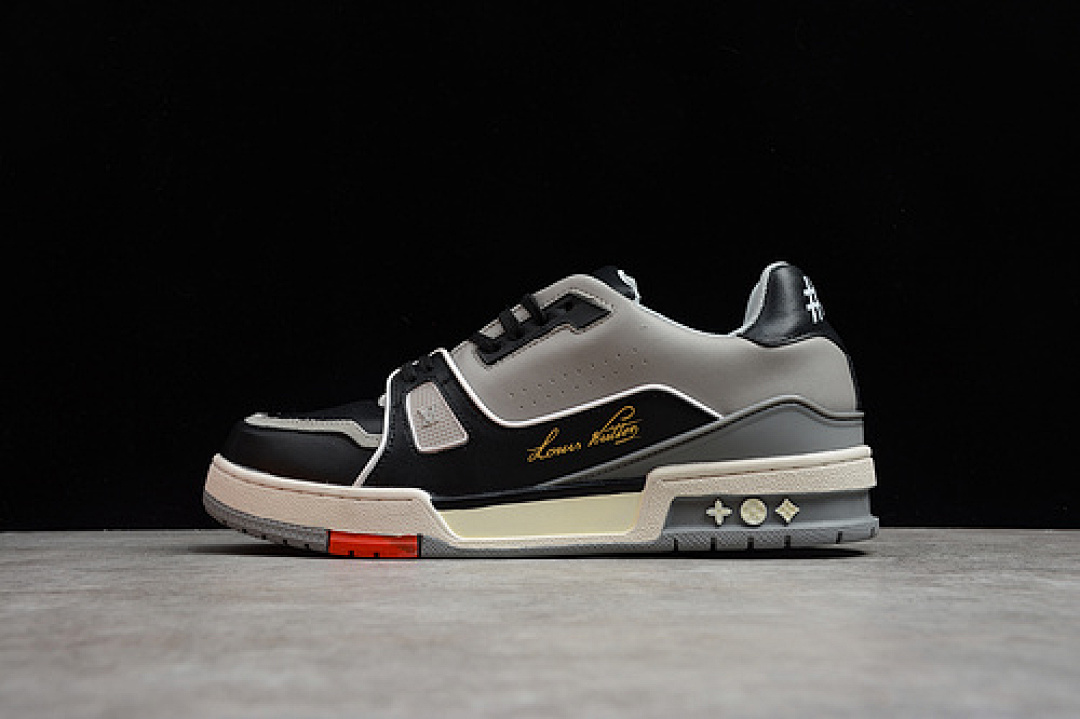 Louis Vuitton Louis Vuitton L*V LOW SHOES BLACK/LIGHT GREY/RED · MS0129, photo 1
