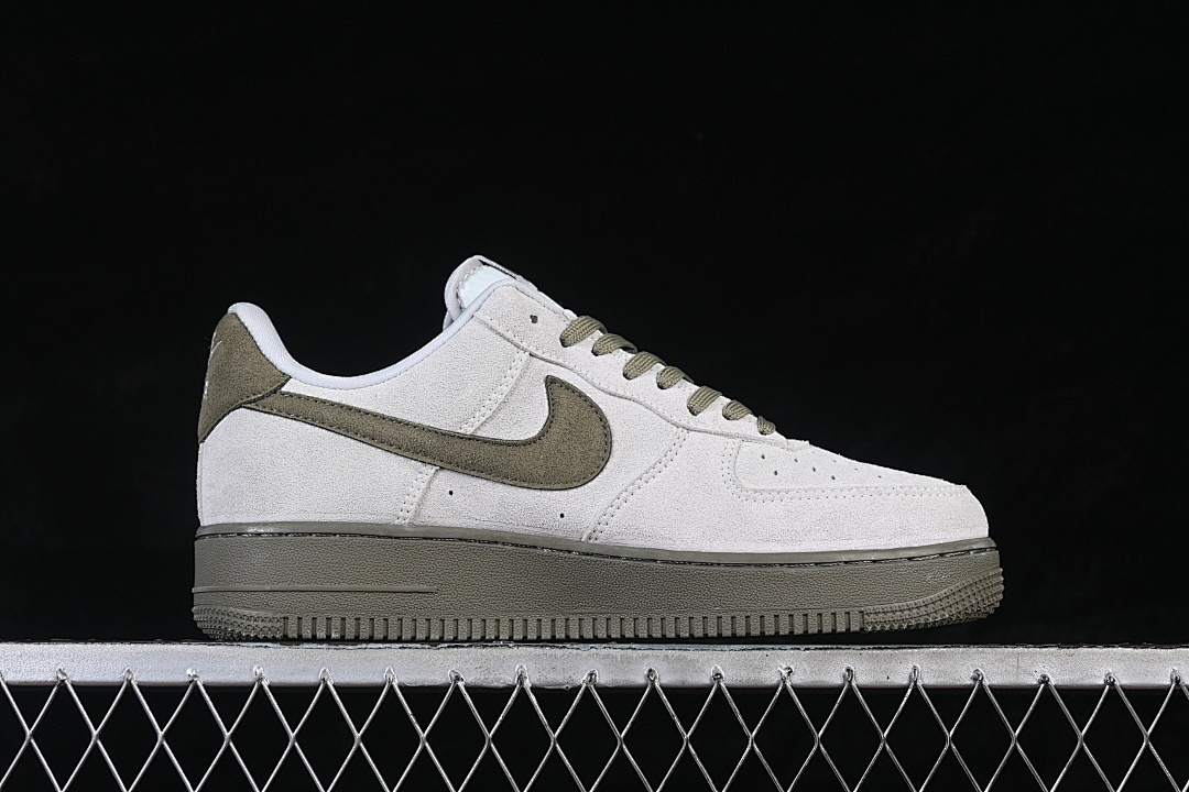 Nike [DF0188-122]-[AIR FORCE 1 07 LOW CASUAL SNEAKERS BEIGE/GREEN]-[WOMAN:36-39]-[MAN:40-45] - Image 16