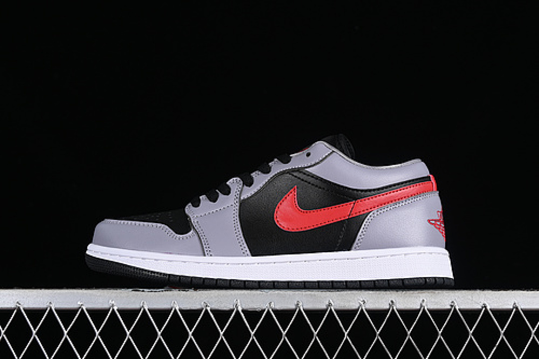 Jordan AIR Jordan 1 LOW GREY/BLACK/RED · FZ4183-002, photo 1