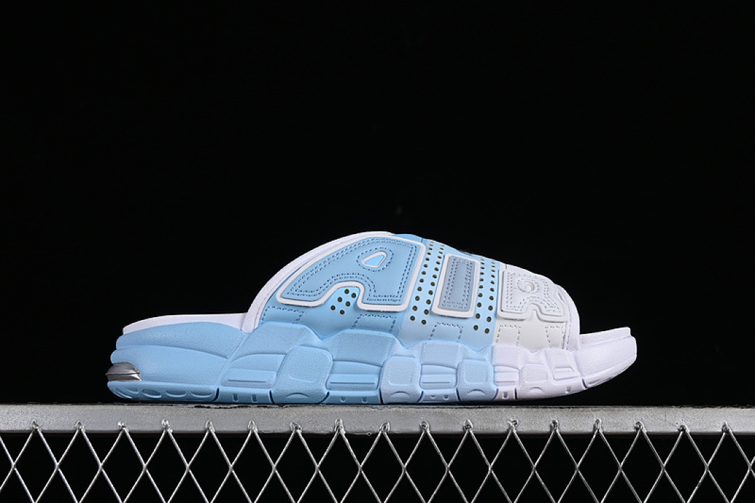 Nike [FJ2708-001]-[AIR MORE UPTEMPO SLIDE WHITE/BLUE]-[WOMAN:36-39]-[MAN:40-46] - Image 14