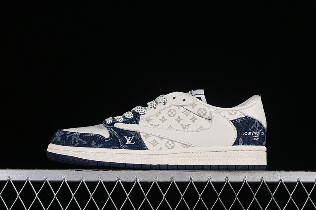 Jordan TRAVIS SCOTT X FRAGMENT DESIGN AIR Jordan 1 LOW OG SP WHITE/GREY/BLUE · SJ2068-003, photo 1