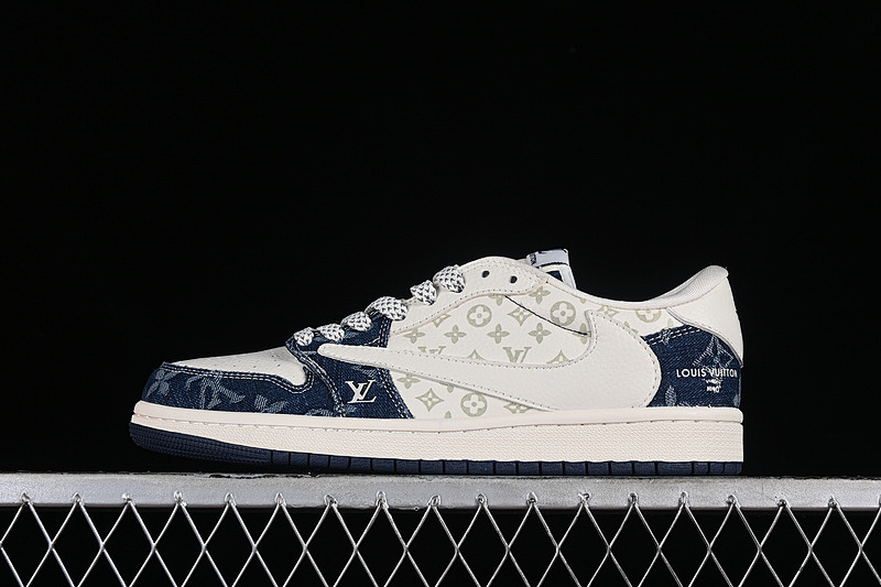 Jordan TRAVIS SCOTT X FRAGMENT DESIGN AIR Jordan 1 LOW OG SP WHITE/GREY/BLUE · SJ2068-003, photo 1