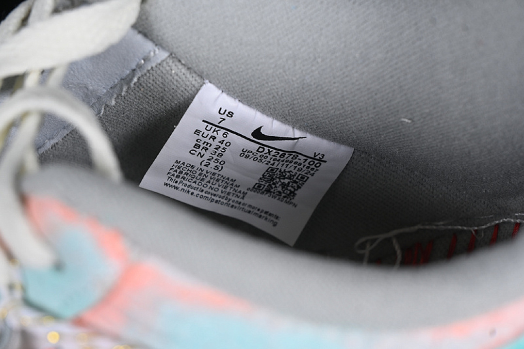 Nike [DX2678-111]-[AIR FORCE 1 07 LOW LATE SPRING RAIN WHITE/BLUE/PINK]-[WOMAN:36-39]-[MAN:40-45] - Image 6