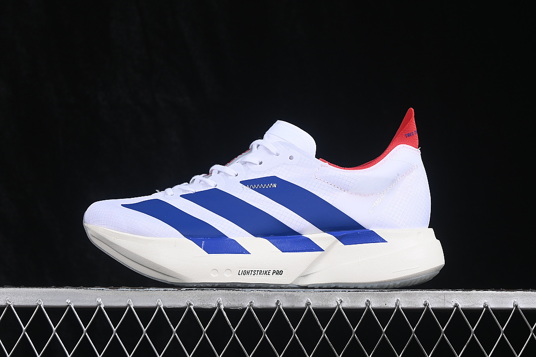 Adidas [JP6624]-[ADIZERO ADIOS PRO 4 CLOUD WHITE/ROYAL BLUE/PURE RUBY]-[WOMAN:36-39]-[MAN:40-46] - Image 2