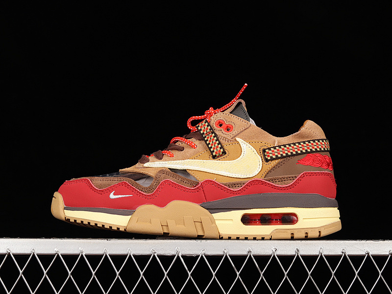 Nike CLOT X AIR MAX 1 KISS OF DEATH CHA BROWN/RED/BEIGE · DD1870-200, photo 1