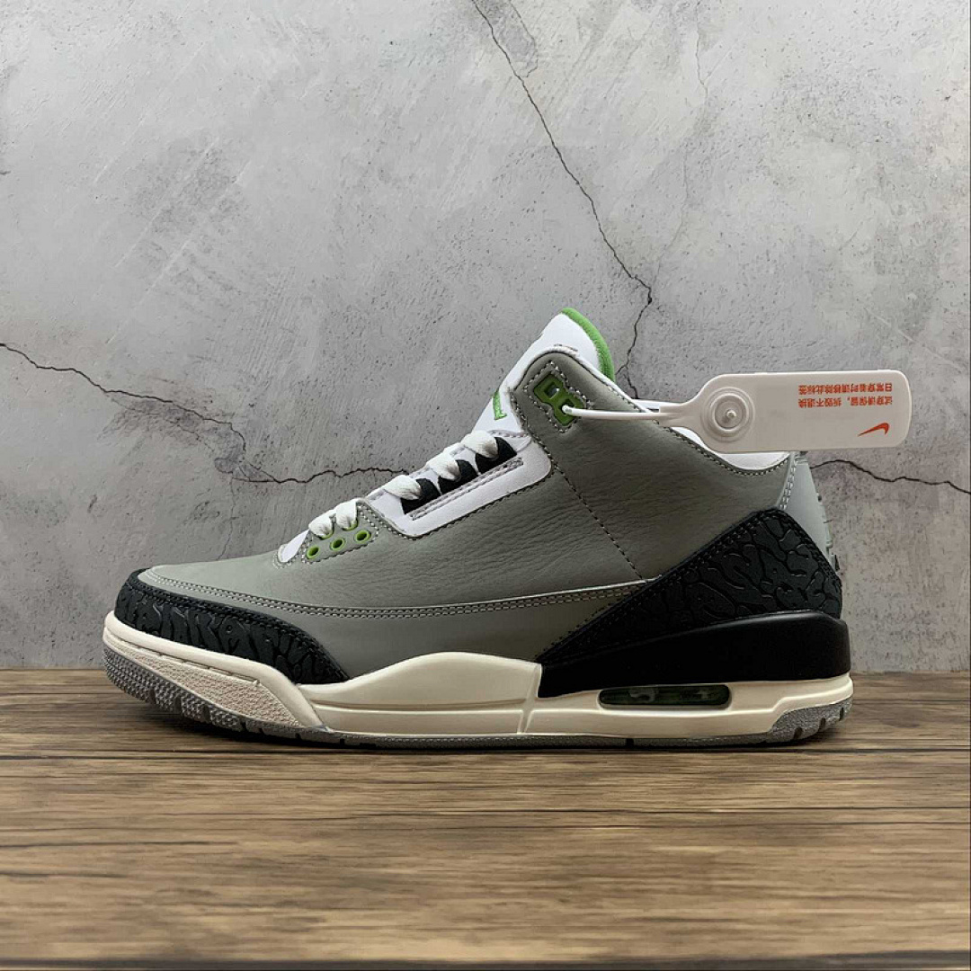 Jordan [136064-006]-[AIR JORDAN 3 RETRO CHLOROPHYLL LIGHT SMOKE GREY/CHLOROPHYLLBLACK-WHITE]-[40-47.5], photo 1