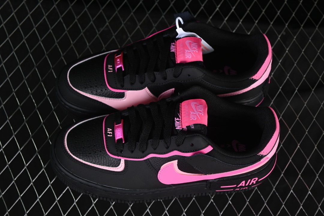 Nike [CI0919-006]-[AIR FORCE 1 LOW SHADOW BLACK/PINK SPELL/PINK BLAST]-[WOMAN:35.5-39]-[MAN:40] - Image 11