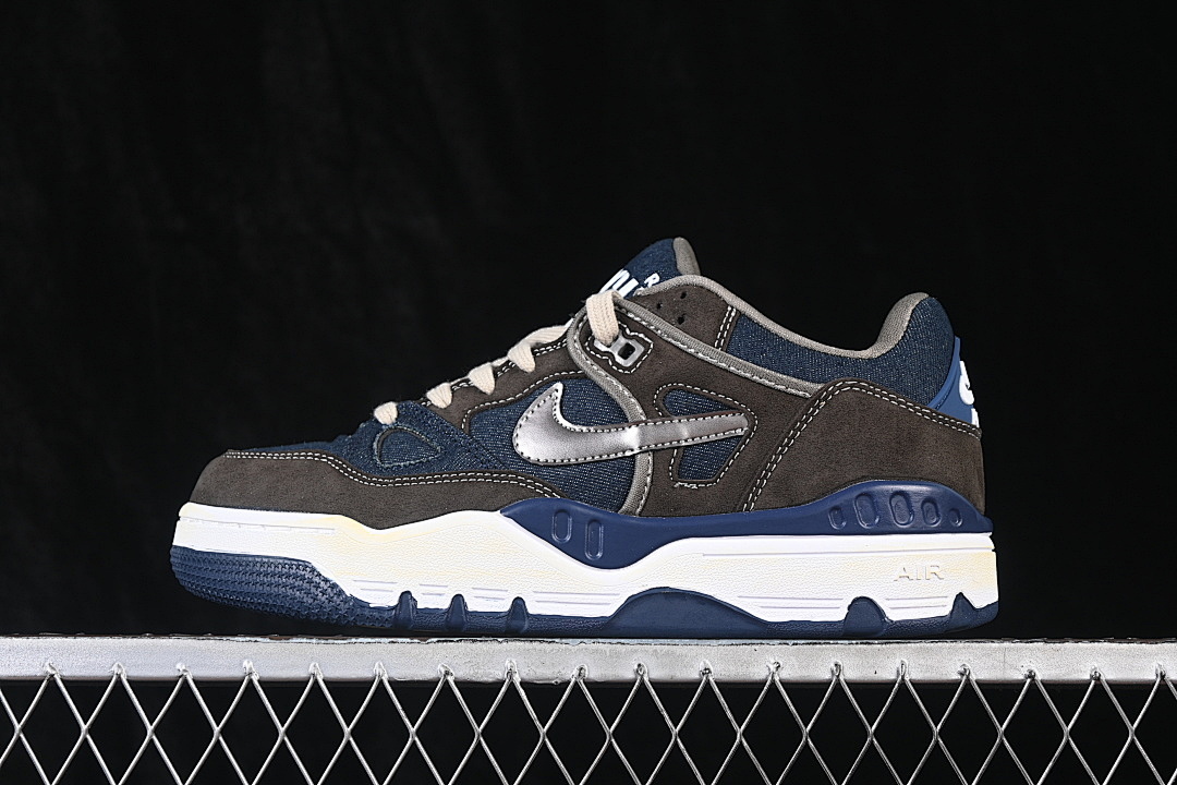 Unbranded [HQ0262-004]-[AIR FORCE 3 LOW SP ENIGMA STONE/SUMMIT WHITE/NAVY/STRING]-[MAN:40-45], photo 1